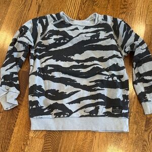 Munster Kids Zebra Print Sweatshirt